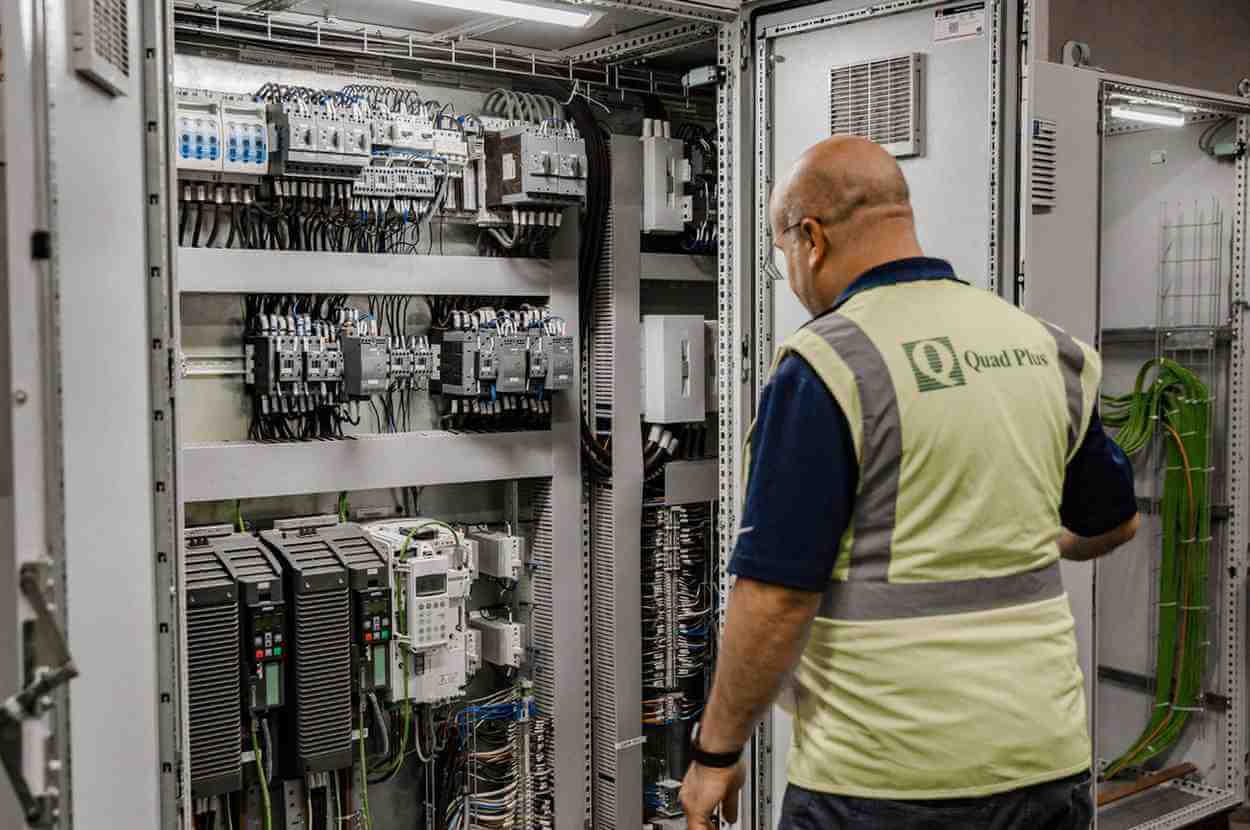 when is lockout tagout required? 4 technician inspecting panel for lockout tagout safety