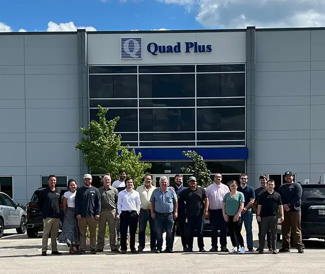 team at the quad plus facility for cable testing services