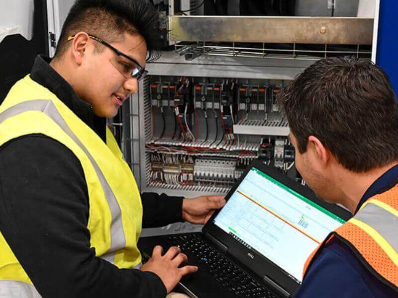 machine safety specialists review live equipment data