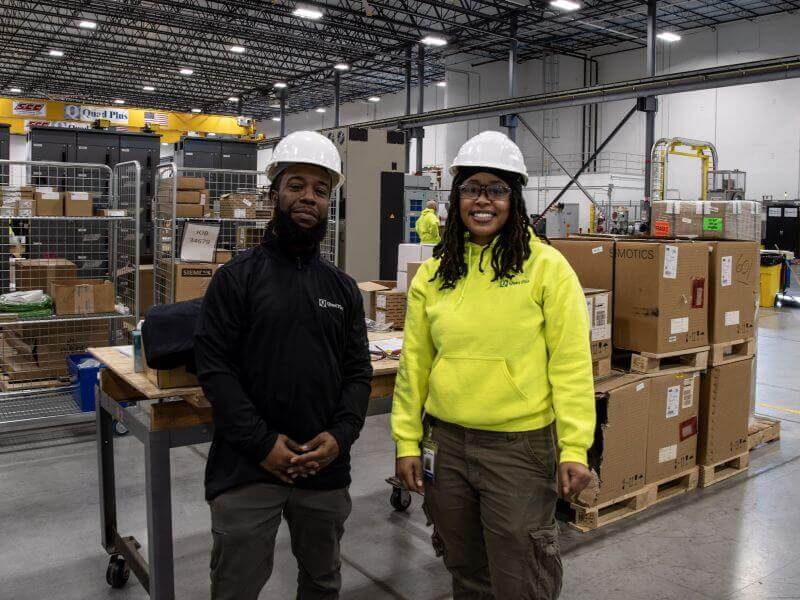 team working on project for industrial automation in arizona