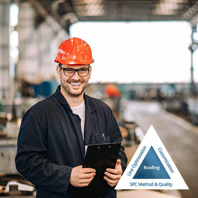 industrial automation for roofing roofing manufacturing processes